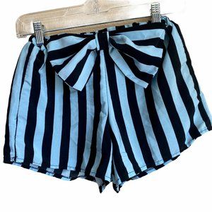 WOMENS SWIMSUIT BLACK AND BLUE SHORTS SIZE 22X11